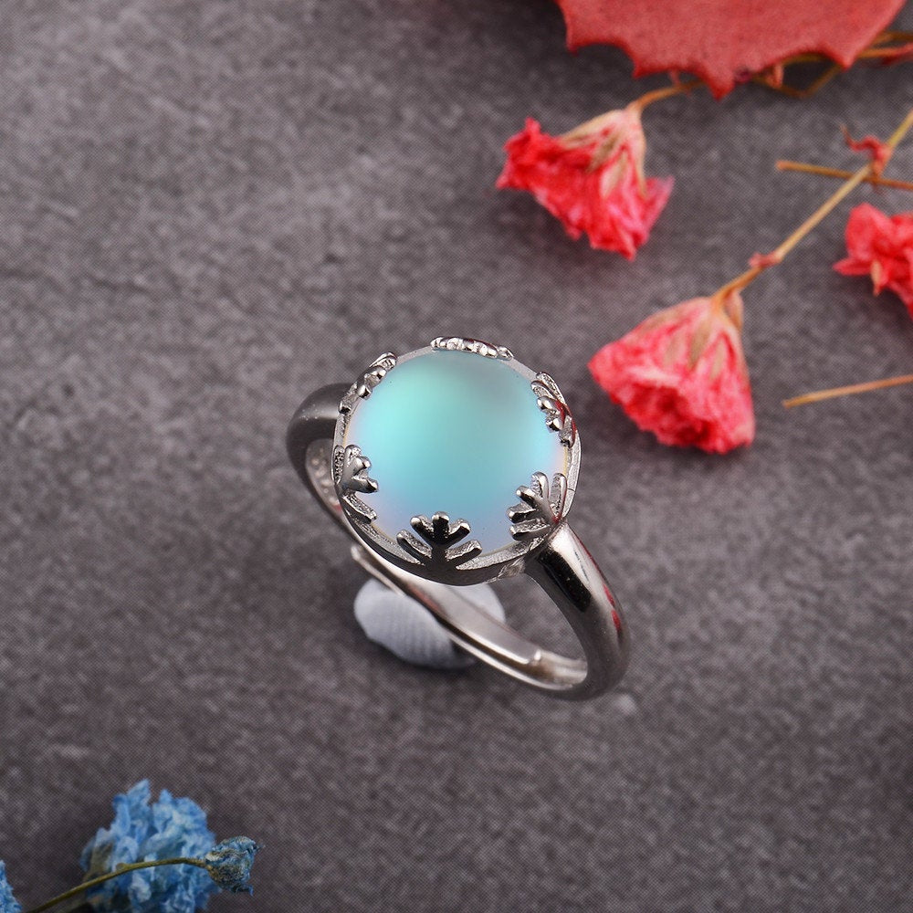 Sterling Silver Aurora Borealis Ring – The Wistful Woods